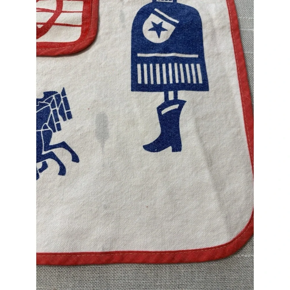 UNIQUE Vintage Kikkoman Americana Cotton Adjustable Kitchen/Grilling/Art Apron